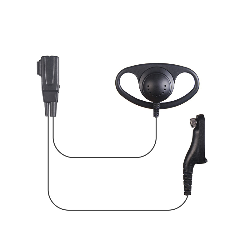 358D D shape hook earpiece for Motorola kenwood vertex two way radios