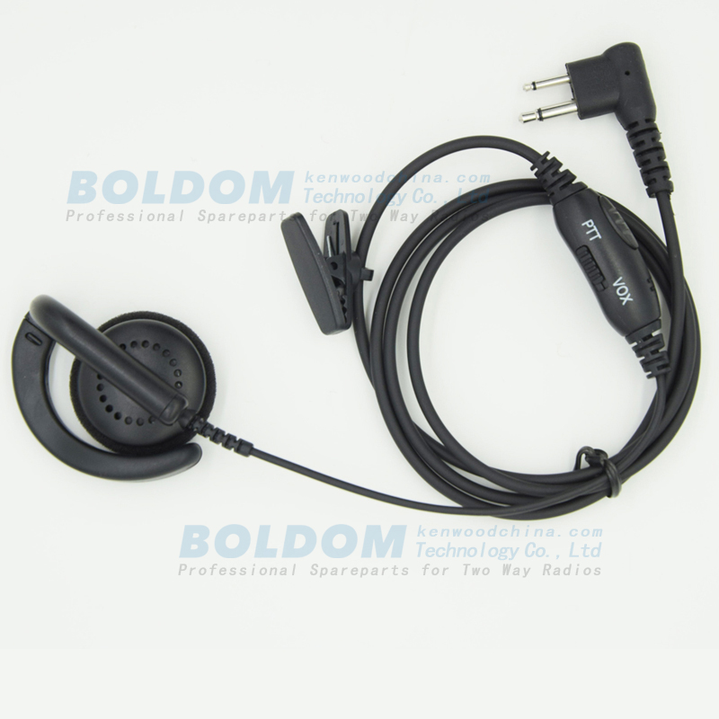 314v908 G shape style with VOX PTT earpiece for Motorola kenwood vertex two way radios