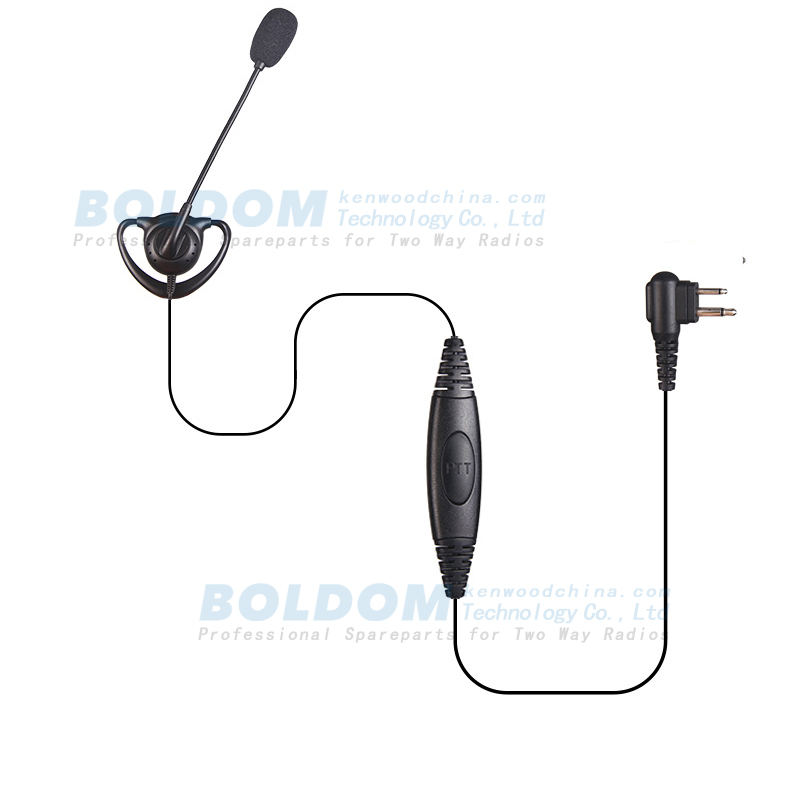 300DM boom stick mic earpiece for Motorola kenwood vertex two way radios