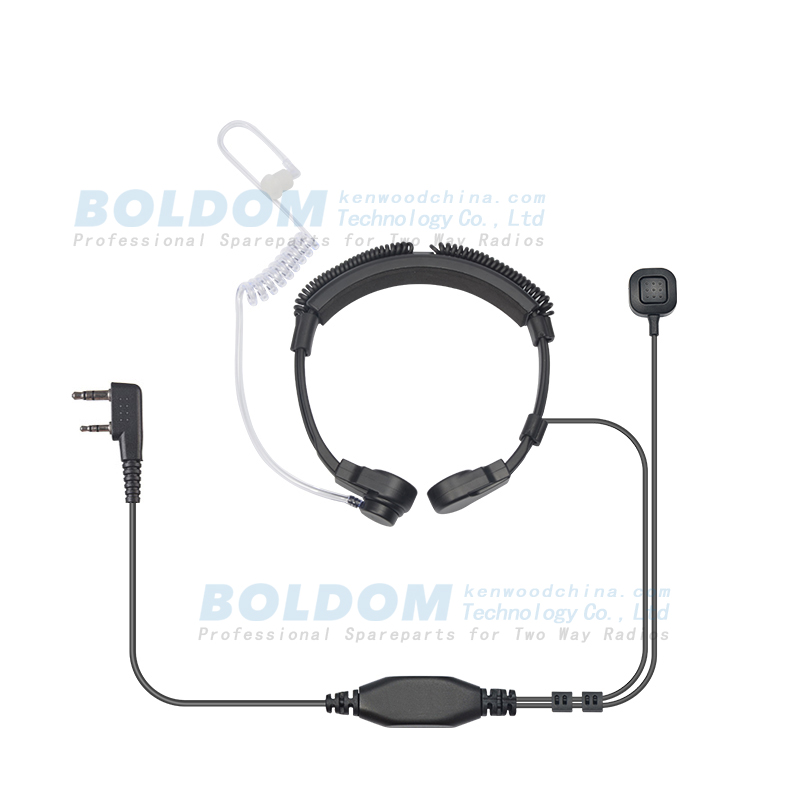 TH02P1  throat vibration headset with finger PTT for kenwood motorola vertex radios