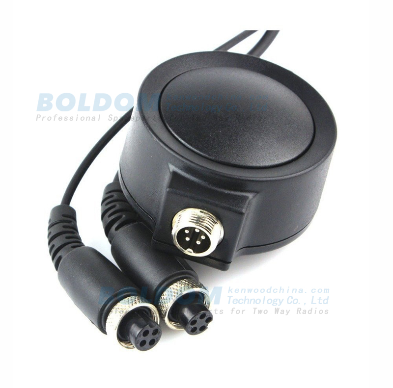 TH04R1 tatical heavy duty  throat mic headset headphone for two way radios with big round PTT