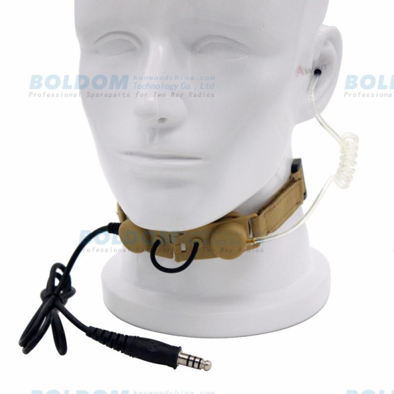 TH07BLTCA camouflage neck belt throat vibration mic headset for two way radios