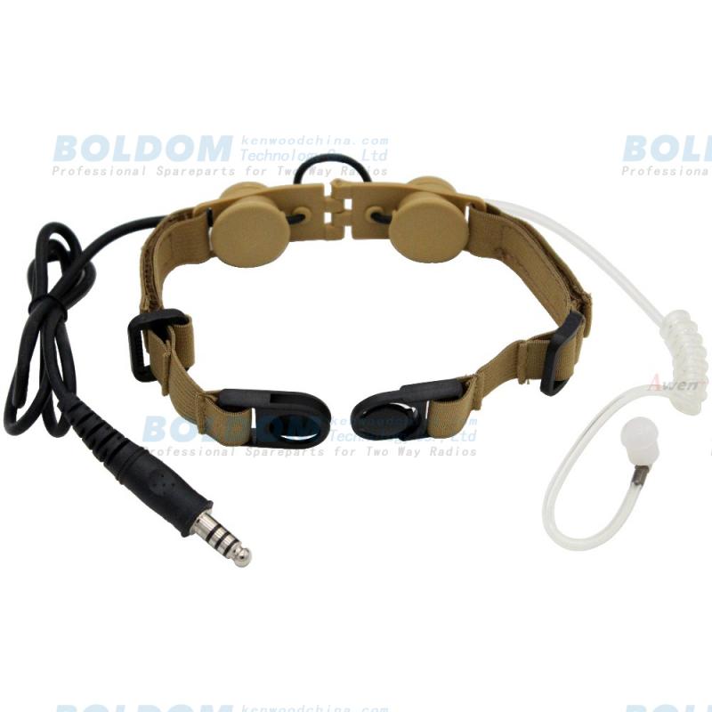 TH07BLTCA camouflage neck belt throat vibration mic headset for two way radios