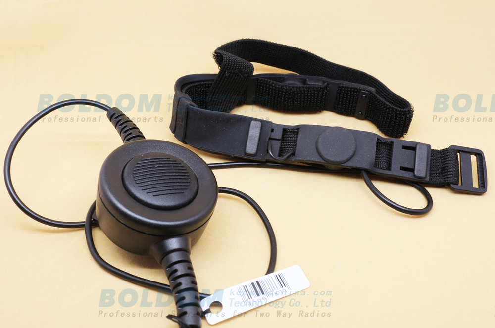 TH08R2BLT  neck belt throat vibration mic headset for two way radios with big PTT