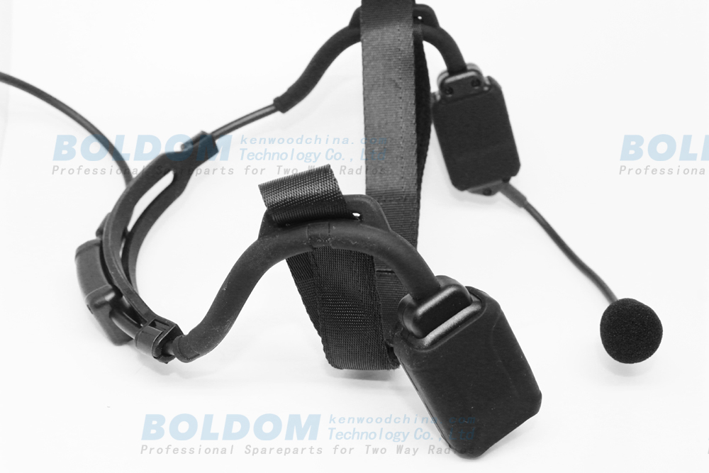 EB2000 VHT2000 wrap-around bone conduction vibration headset kits with noise-canceling skull mic