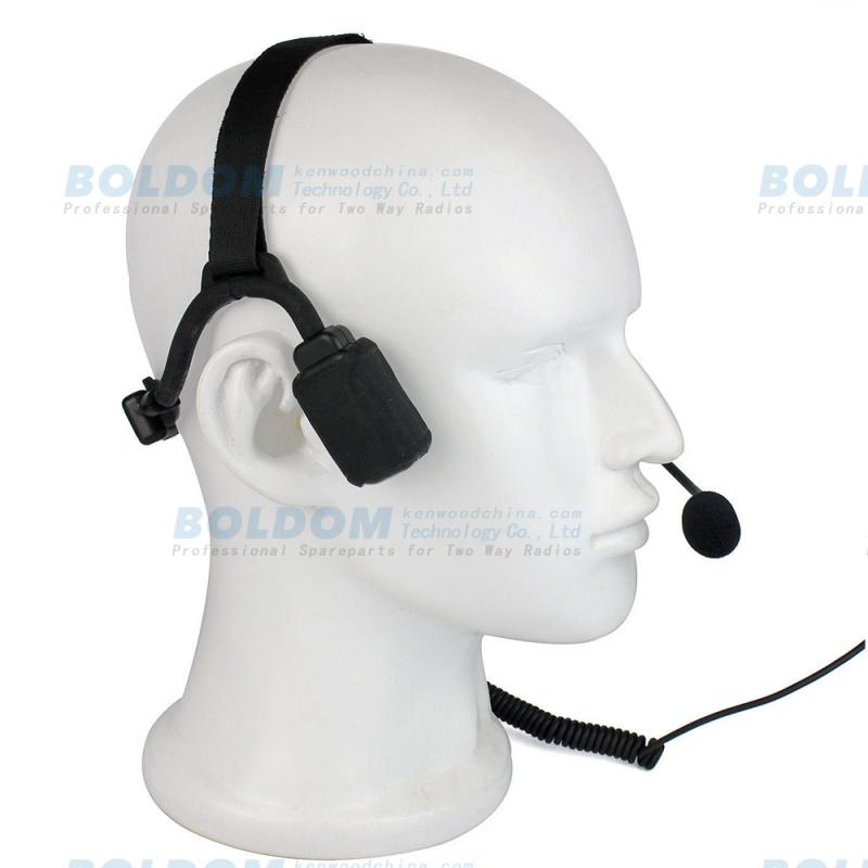 EB500 wrap-around facial bone conduction headset tatical with boom stick for heavy duty use of firefighter military policeman