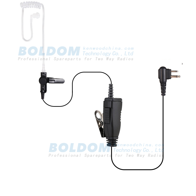 900980 two way radio earpiece acoustic tube transparent tube for Motorola kenwood vertex radios