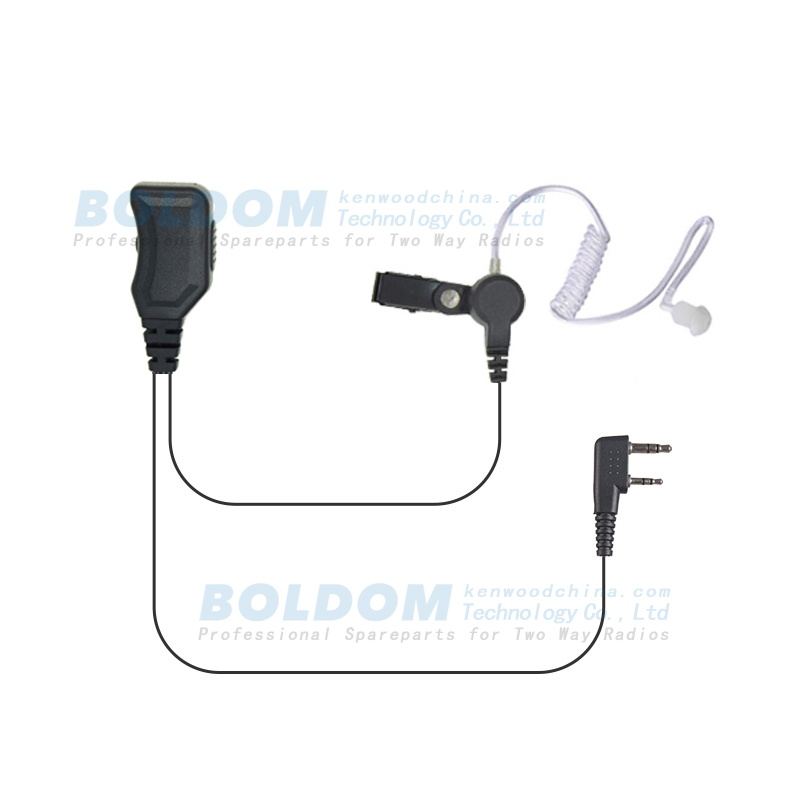 800960  two way radio earpiece acoustic tube transparent tube for Motorola kenwood vertex radios