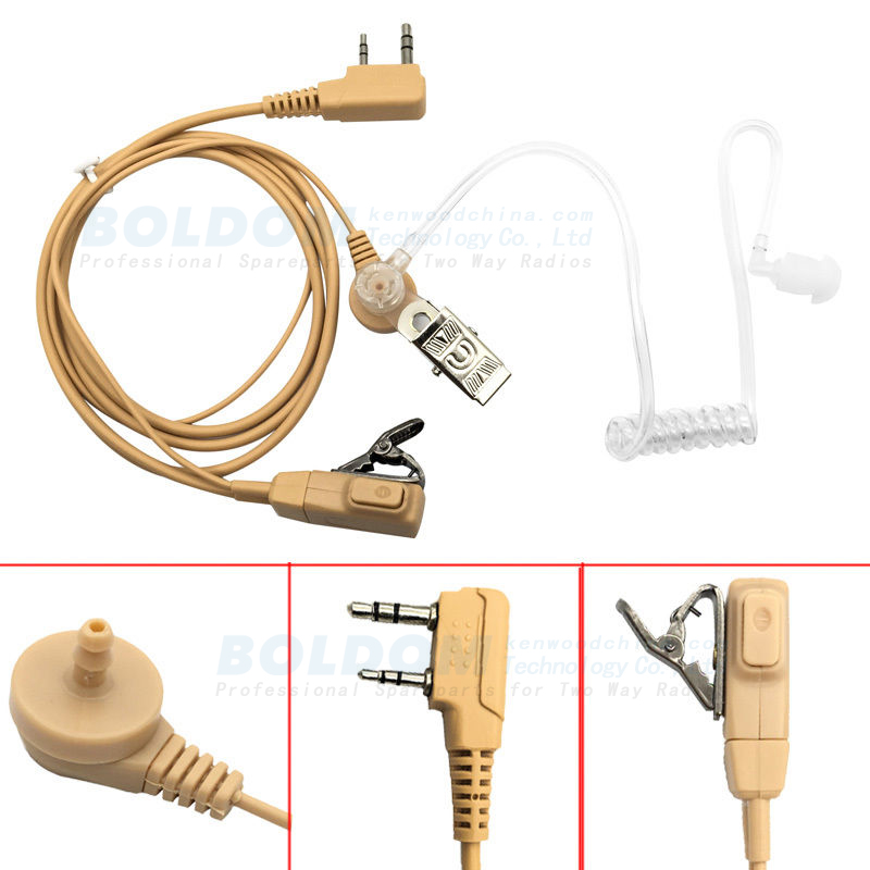 359950 two way radio earpiece acoustic tube transparent tube for Motorola kenwood vertex Hytera radios