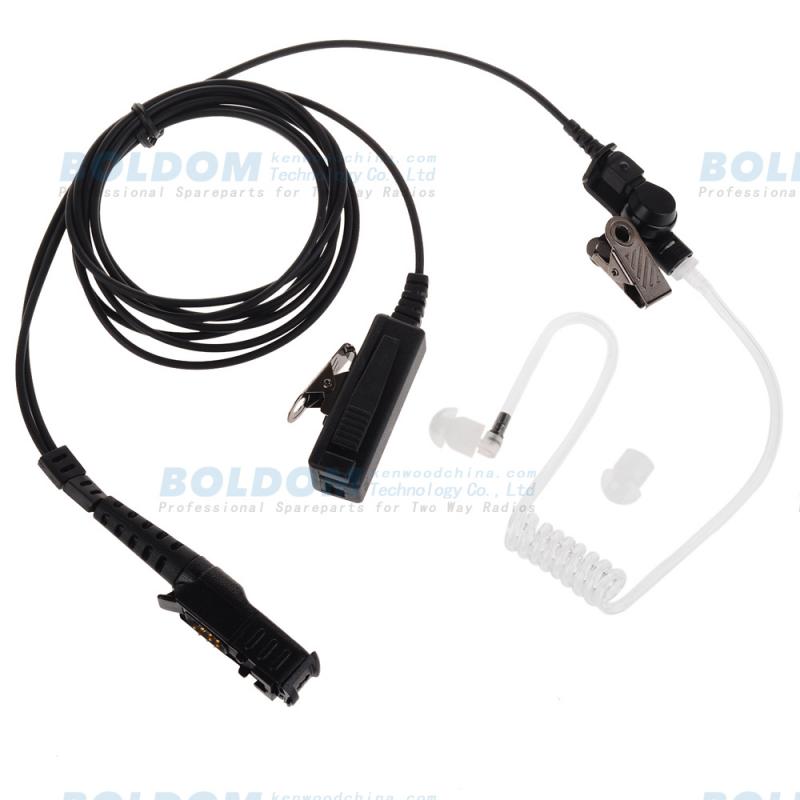 208980  2 wires Surveillance kit for two way radios kenwood motorola vertex with transparent tube acoustic tube