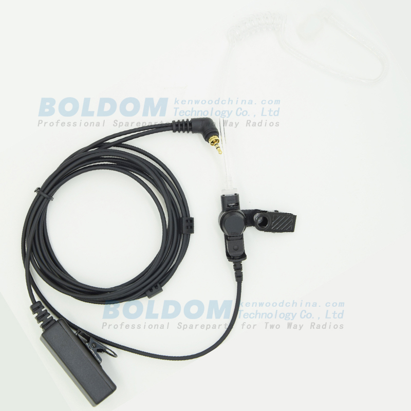 200980 2 wires Surveillance kit for two way radios kenwood motorola vertex with transparent tube acoustic tube