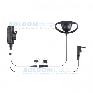 D200D detachable earpiece D shape for kenwood motorola two way radios