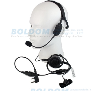 EB500 wrap-around facial bone conduction headset tatical with boom stick for heavy duty use of firefighter military policeman