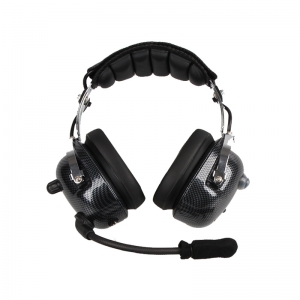 NC02P07B Noise cancelling headsets for two way radio on airport, racing ground and helicopter carton fiber